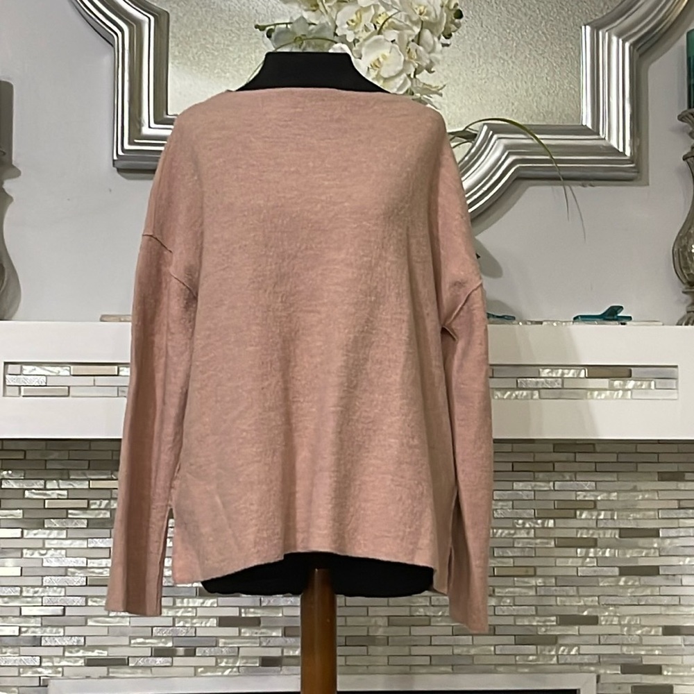 EILEEN FISHER 100% Wool Crewneck Sweater M - Picture 1 of 7